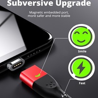 FONKEN kabel magnetyczny 3A USB magnetyczny telefon ładowarka przewód danych rodzaj USB C kabel magnes kabel szybkiego ładowania ładowarka Micro USB drutu 6